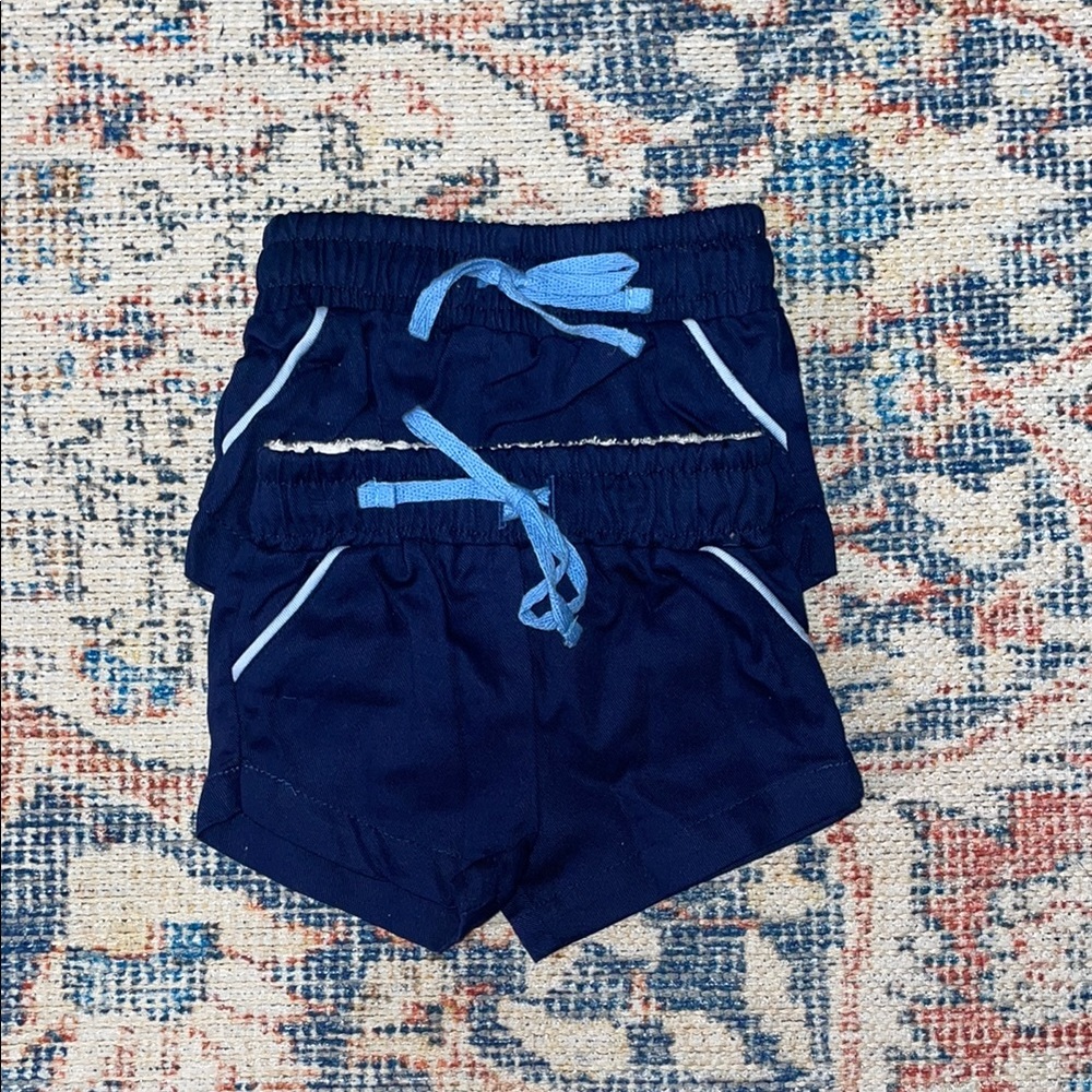 Cadets Lot of 2 Pairs of Classic Cotton Shorts in Navy SZ 6 Months NWOT